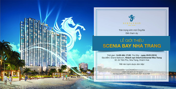 Ngày 20/01/2018 chủ đầu tư Scenia Bay tổ chức lễ giới thiệu dự án tại InterContinental Nha Trang, 32 - 34 Trần Phú